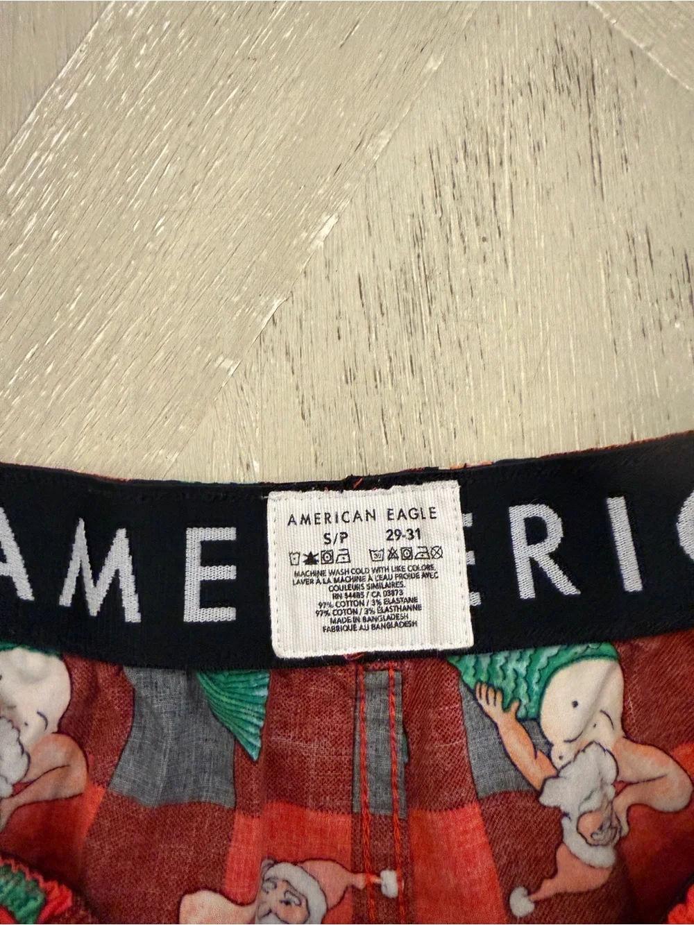 American Eagle Outfitters festive plaid